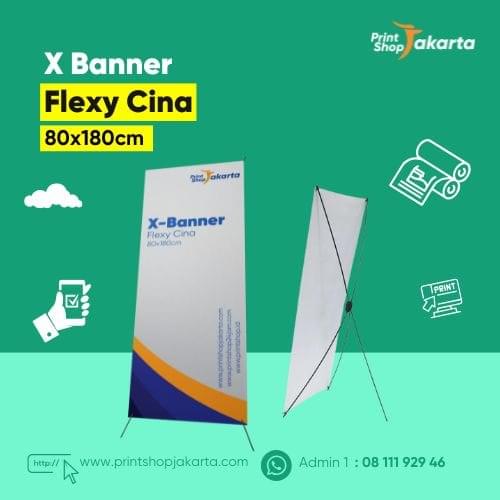 X Banner Flexy Cina 80x180cm